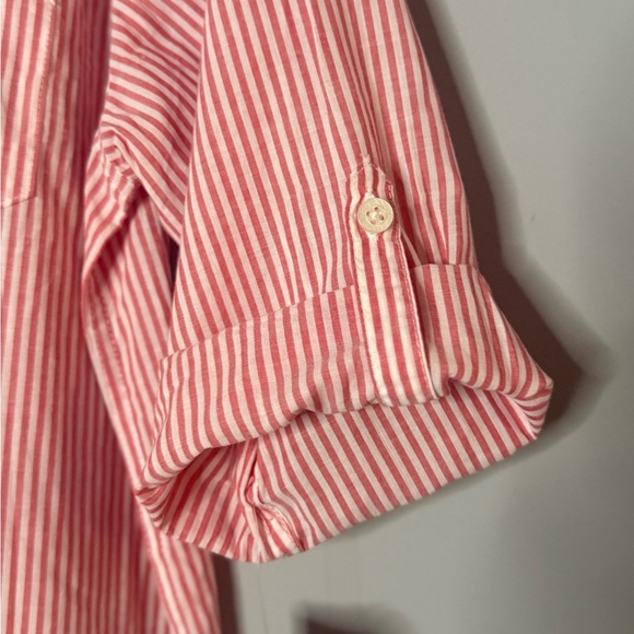 Ralph Lauren women’s red and white stripped logo dress | size medium | NWT - Picture 6 of 7